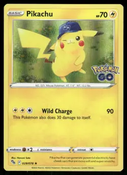 Pikachu 028/078 - Holo Pokemon GO - Rare NM - Image 1