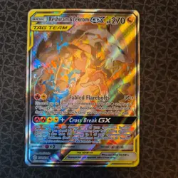 Pokemon TCG Cosmic Eclipse Reshiram and Zekrom GX 222/236 Tag Team - Image 1