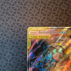 Pokemon TCG Cosmic Eclipse Reshiram and Zekrom GX 222/236 Tag Team - Image 2