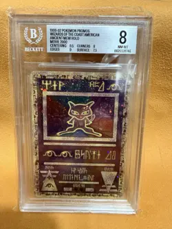 1999-02 Pokemon Promos 2000 Movie WotC American Ancient Mew BGS 8 - Image 1