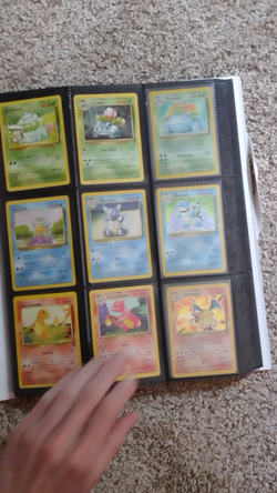Original 151 Pokemon Cards Complete Set 1st Gen Jungle Fossil Base W/ Binder Lot - Image 2