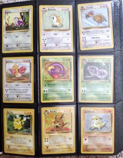 Original 151 Pokemon Cards Complete Set 1st Gen Jungle Fossil Base W/ Binder Lot - Image 4