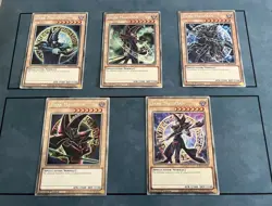 Dark Magician Platinum Secret Rare RA04 - EN106 X5 Cards All Different artworks - Image 1