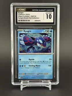 CGC GEM MINT 10 Kyogre (Cosmos Holo) 034/132 Miscellaneous Cards & Products Holo - Image 1