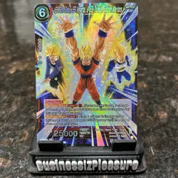 SS Son Goku SS Vegeta & SS Trunks Golden Warriors Foil Dragon Ball Super Card NM - Image 1