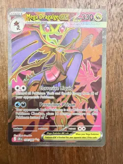 Mega Dragalge EX 104/086 Pokemon Card Chaos Rising English Near Mint NM - Image 1