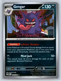 Gengar 050/088 Rare Perfect Order Pokemon Reverse Holo Near Mint - Image 1