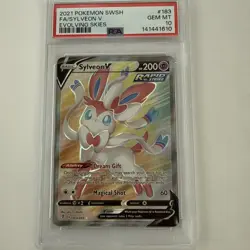 Sylveon V 2021 Pokemon Sword & Shield Evolving Skies #183🔥 PSA 10🔥 Gem Mint 💎 - Image 1
