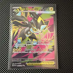 Pokemon TCG Mega Zeraora EX 098/084 PBLN Pitch Black Full Art Holo Secret Rare - Image 1