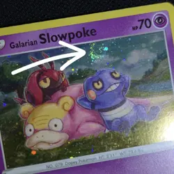 LOOKING WHOLE SWIRL 🌀💫 Galarian Slowpoke SWSH126 Evolving Promo Pokemon Card - Image 1
