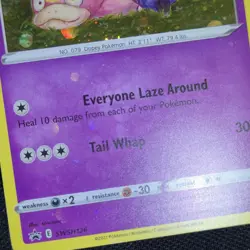 LOOKING WHOLE SWIRL 🌀💫 Galarian Slowpoke SWSH126 Evolving Promo Pokemon Card - Image 2