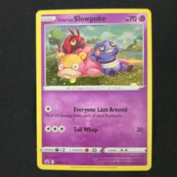 LOOKING WHOLE SWIRL 🌀💫 Galarian Slowpoke SWSH126 Evolving Promo Pokemon Card - Image 3