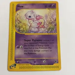 Pokemon TCG Mew 55/165 Expedition 2002 Regular Rare E Reader English - Image 1
