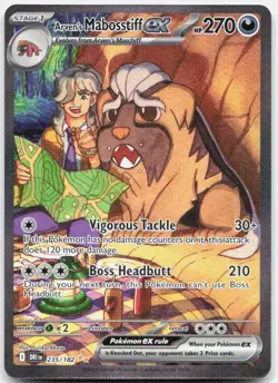 Pokemon TCG Arven's Mabosstiff ex 235/182 SV10: Destined Rivals 2025 NM - Image 1