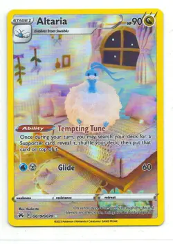 Altaria GG19/GG70 Holo Crown Zenith Galarian Gallery Pokemon NM - Image 1