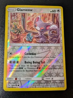 Glameow 159/214 Common Unbroken Bonds Pokemon Reverse Holo Near Mint - Image 1