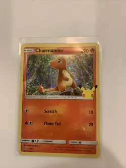 Pokemon Charmander 9/25 HOLO And Base Mcdonalds 25th Anniversary Promo 2021 - Image 2