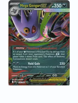 MEGA GENGAR EX 056/094 Double Rare PHANTASMAL FLAMES Pokemon Holo Near Mint - Image 1