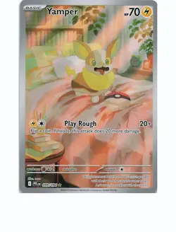 YAMPER 099/094 Illustration Rare PHANTASMAL FLAMES Pokemon Holo Near Mint - Image 1