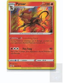 PYROAR 029/196 Holo Rare LOST ORIGIN Pokemon Holo Near Mint - Image 1