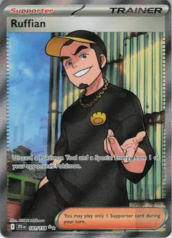 RUFFIAN 181/159 Ultra Rare JOURNEY TOGETHER Pokemon Holo Near Mint - Image 1