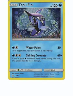 TAPU FINI - SM92 Holo Promo SUN & MOON PROMO Pokemon Holo Near Mint - Image 1