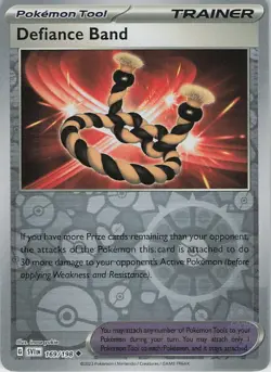 DEFIANCE BAND 169/198 Uncommon SCARLET & VIOLET Pokemon Reverse Holo Near Mint - Image 1