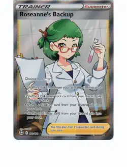ROSEANNE'S BACKUP 172/172 Ultra Rare BRILLIANT STARS Pokemon Holo Near Mint - Image 1