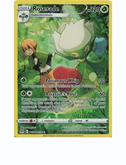 ROSERADE TG02/TG30 Holo LOST ORIGIN TRAINER GALLERY Pokemon Holo NM - Image 1