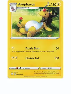 AMPHAROS 057/189 Rare DARKNESS ABLAZE Pokemon Near Mint - Image 1