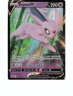 ESPEON V SWSH201 Holo Promo SWORD & SHIELD PROMO Pokemon Holo Near Mint - Image 1