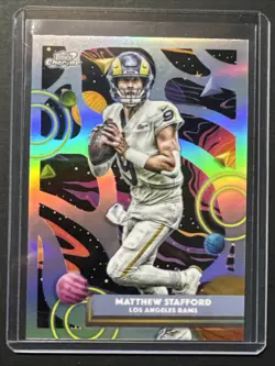 Topps 2025 Topps Chrome Cosmic Matthew Stafford Refractor Los Angeles Rams #56 - Image 1