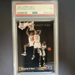 Upper Deck 1992 Shaquille O'Neal Draft Pick #1 PSA 7 Rookie Magic - Image 1