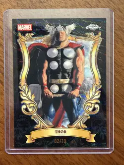 2026 Topps Chrome Marvel Thor Astonishing Black 2/10 SSP Case Hit #AS-09 - Image 1
