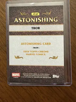 2026 Topps Chrome Marvel Thor Astonishing Black 2/10 SSP Case Hit #AS-09 - Image 2