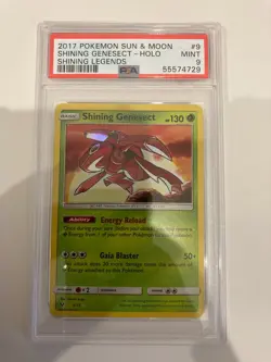 PSA 9 Mint Shining Rare Shining Genesect - Shining Legends 9/73 - Image 1