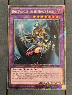 Dark Magician Girl the Dragon Knight RA03-EN258 Platinum Secret Rare 1st NM - Image 1