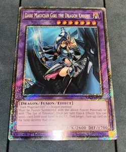 Dark Magician Girl the Dragon Knight RA03-EN258 Platinum Secret Rare 1st NM - Image 2