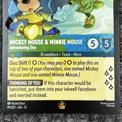 Disney Lorcana Attack of the Vine Mickey Minnie Adventuring Duo 99/207 Legendary - Image 4