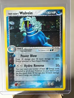 Team Aqua's Walrein 6/95 Holo Rare Team Magma vs Team Aqua Pokemon Holo - Image 1