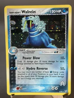 Team Aqua's Walrein 6/95 Holo Rare Team Magma vs Team Aqua Pokemon Holo - Image 2