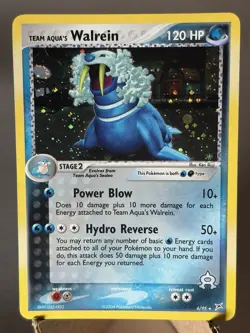 Team Aqua's Walrein 6/95 Holo Rare Team Magma vs Team Aqua Pokemon Holo - Image 3