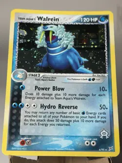 Team Aqua's Walrein 6/95 Holo Rare Team Magma vs Team Aqua Pokemon Holo - Image 4