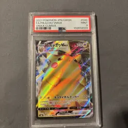 2021 POKEMON JAPANESE SWORD & SHIELD VMAX CLIMAX FULL ART/PIKACHU VMAX PSA 9 - Image 1