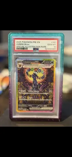 2025 POKEMON PRE EN-PRISMATIC EVOLUTIONS #161 UMBREON EX PSA 10 - Image 1