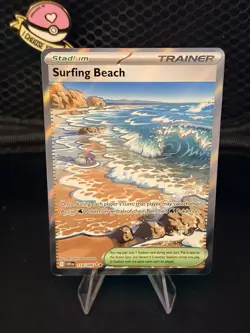 🌊 Surfing Beach 114/086 Ultra Rare Holo Chaos Rising Pokemon Card NM 🌊 - Image 2