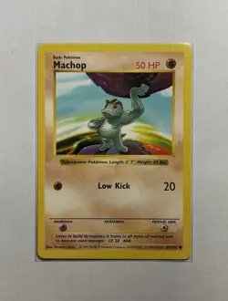 Machop 52/102 Base Set 1999 Shadowless Pokemon Card – Vintage WOTC - Image 1