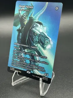 MTG Doom Variant - Roaming Throne (Borderless) 99 Marvel Universe (MAR) Foil - Image 5