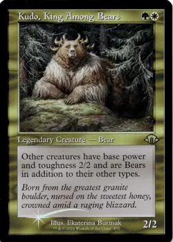 Kudo, King Among Bears (FOIL) MH3 #432 Modern Horizons 3 Magic: The Gathering NM - Image 1