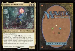 Thanos, the Mad Titan 233 Marvel Super Heroes Mythic Magic: The Gathering LP - Image 3